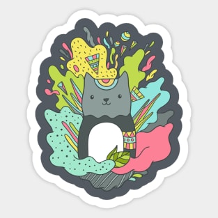 AbstraCat Sticker